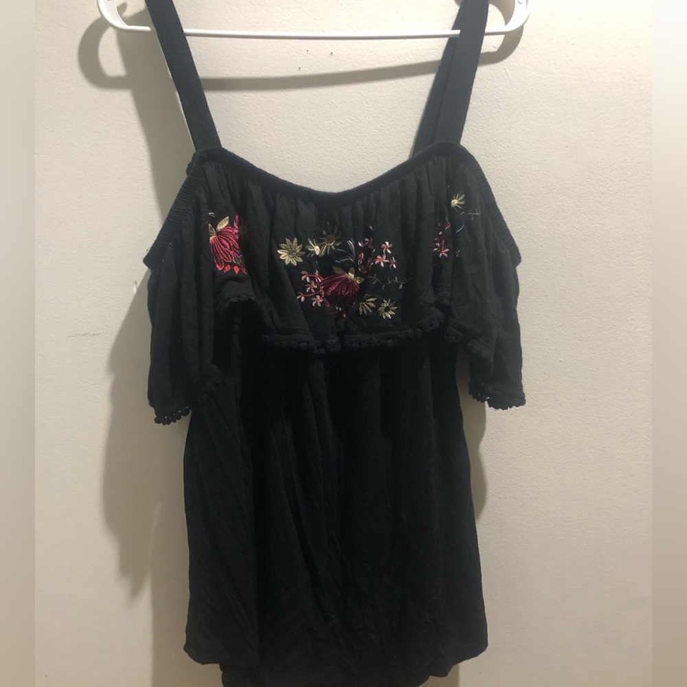 cute floral off the shoulder top